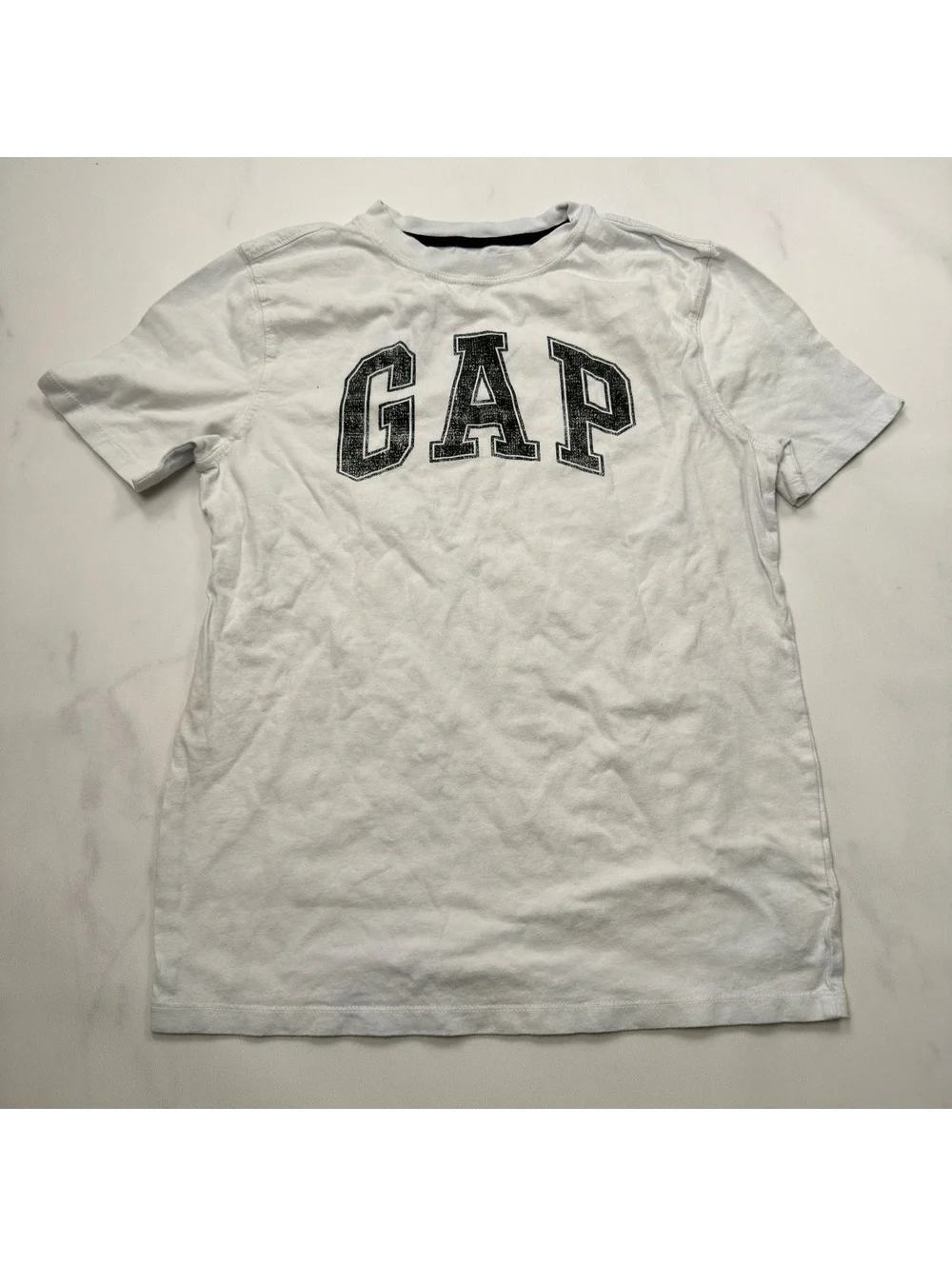GAP Kids White Logo T-Shirt Casual Wear - Boys XXL